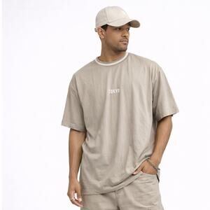 Sovereign State Tokyo Graphic T-Shirt Mens 2XL Beige Minimal Streetwear Tee